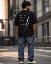 Every Scar Has A Story Oversized T-Shirt
