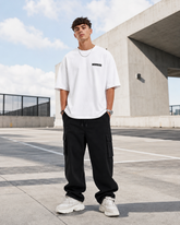 Warrior Oversized Drop Shoulder T-Shirt – White