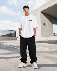 Warrior Oversized Drop Shoulder T-Shirt – White