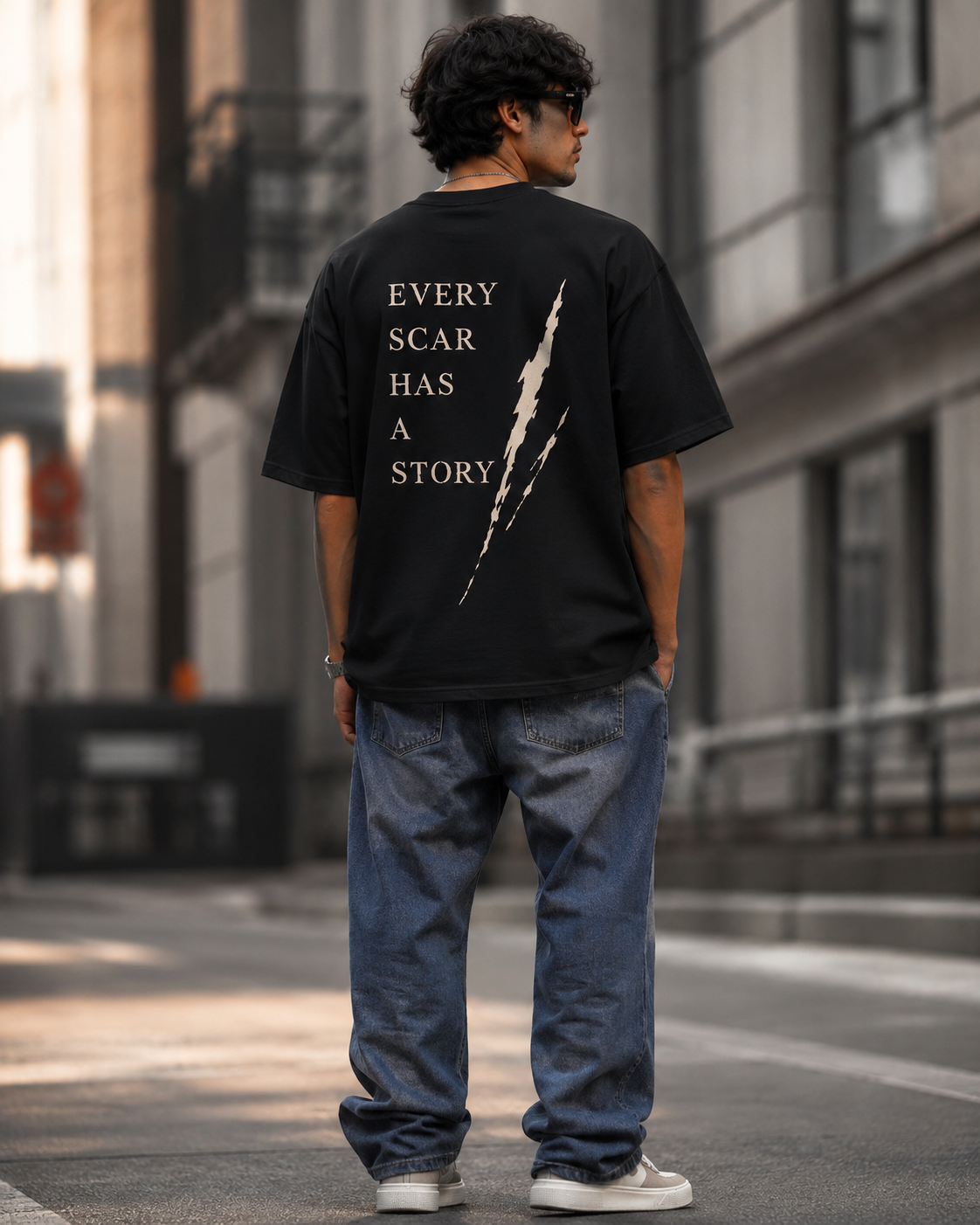 Every Scar Has A Story Oversized T-Shirt