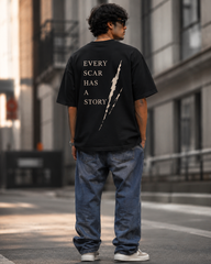 Every Scar Has A Story Oversized T-Shirt