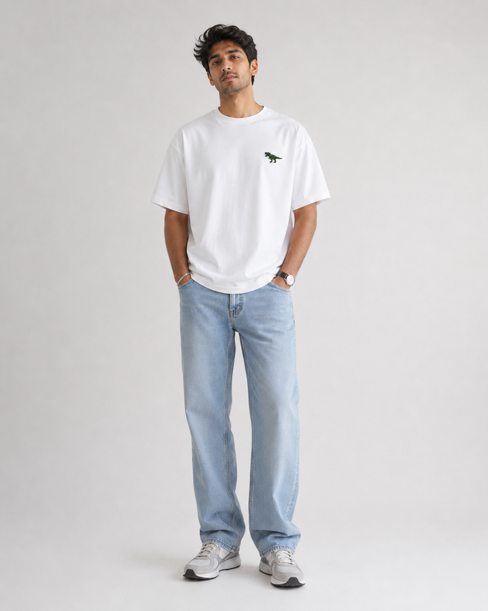Quiet Dino Drop Shoulder T-Shirt