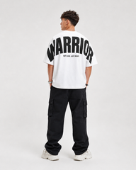 Warrior Oversized Drop Shoulder T-Shirt – White